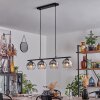 Koyoto Pendelleuchte Glas 15 cm Rauchfarben, 4-flammig