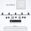 Koyoto Pendelleuchte Glas 20 cm Klar, 5-flammig