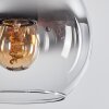 Koyoto Pendelleuchte Glas 15 cm Rauchfarben, 5-flammig