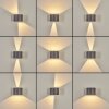 Tamarin Außenwandleuchte LED Anthrazit, 2-flammig