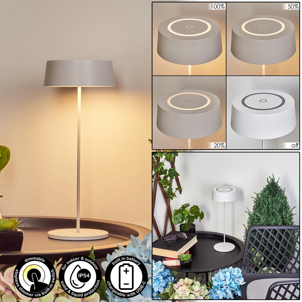 Kouvi Außentischleuchte LED Weiß, 1-flammig main product photo