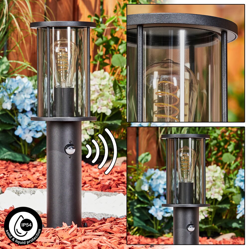 Sumalao Wegeleuchte Schwarz, 1-flammig, Bewegungsmelder main product photo