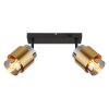 Globo MILLEY Wandleuchte Messing, Schwarz, 2-flammig