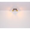 Globo MILLEY Wandleuchte Messing, Schwarz, 2-flammig