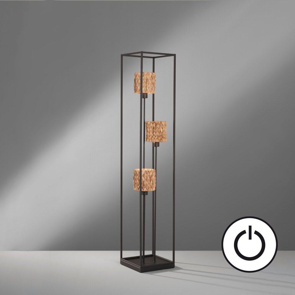 Fischer & Honsel Hyazinthe Stehleuchte Schwarz, 3-flammig main product photo