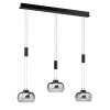 Fischer & Honsel Arosa Pendelleuchte LED Schwarz, 3-flammig