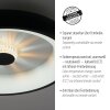 LeuchtenDirekt VERTIGO Deckenleuchte LED Schwarz, 1-flammig, Fernbedienung