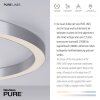 Paul Neuhaus PURE-LINES Deckenleuchte LED Silber, 1-flammig, Fernbedienung