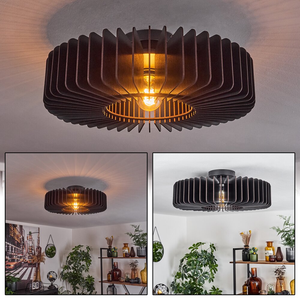 Konbongou Deckenleuchte Schwarz, 1-flammig main product photo