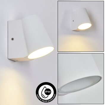 Swisher Außenwandleuchte LED Weiß, 1-flammig