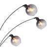 Globo SEYMOUR Bogenlampe Schwarz, 5-flammig