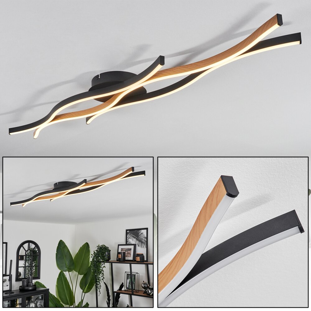 Fuliola Deckenleuchte LED Schwarz, 1-flammig main product photo