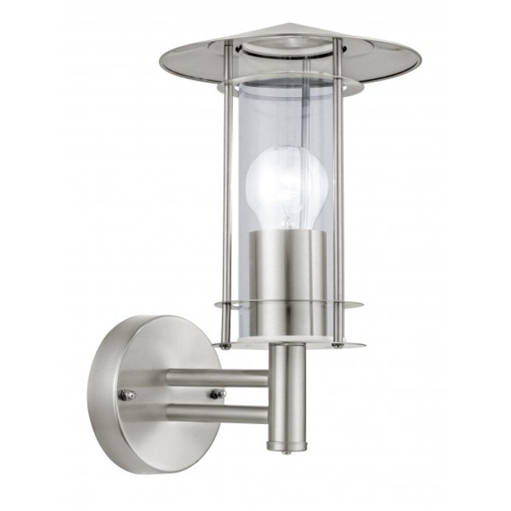 Eglo LISIO Außenwandleuchte Edelstahl, 1-flammig main product photo