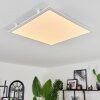 Crum Deckenpanel LED Weiß, 1-flammig, Fernbedienung