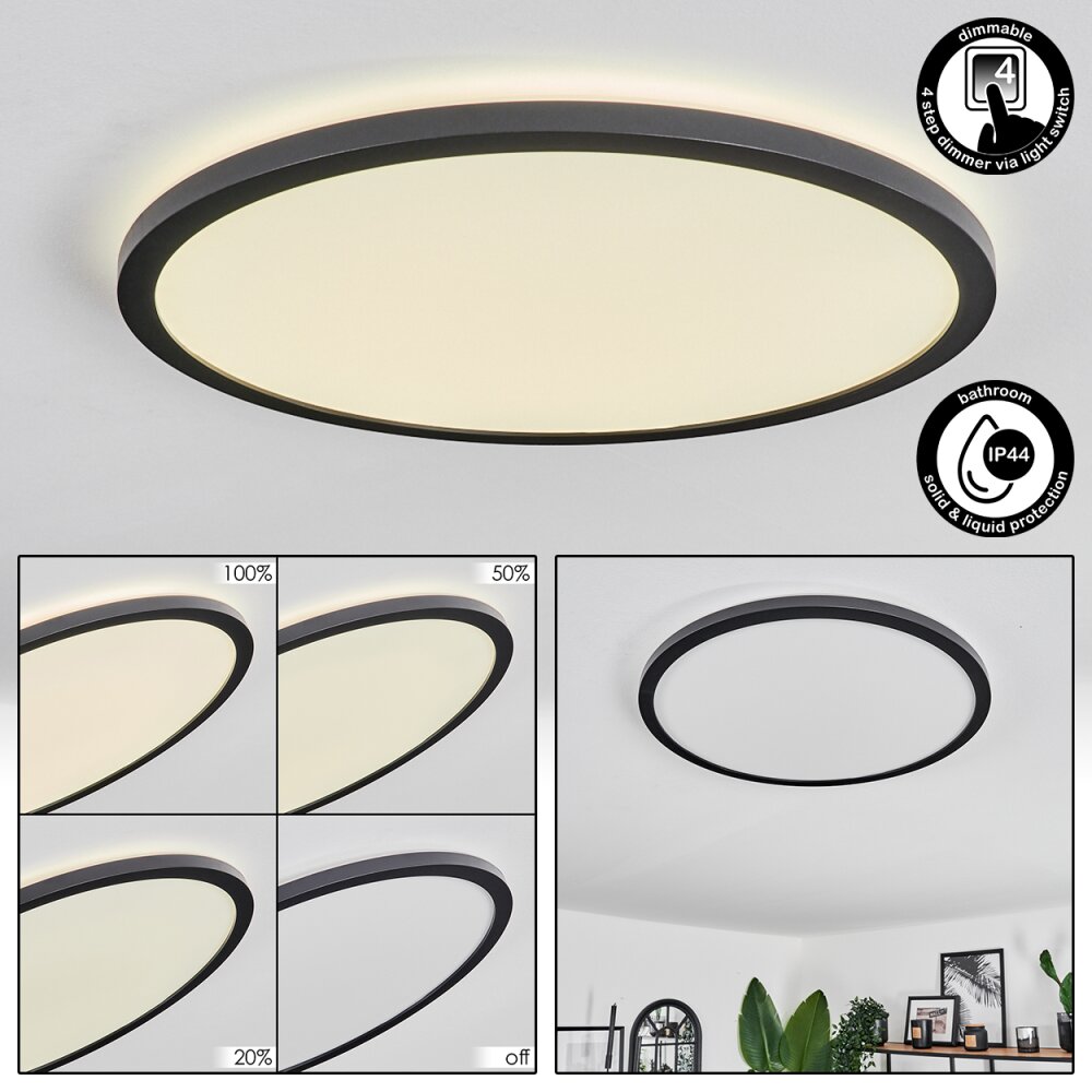 Hooper Deckenpanel LED Schwarz, 1-flammig main product photo