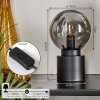 Flawil Tischleuchte Schwarz, 1-flammig