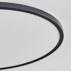 Hooper Deckenpanel LED Schwarz, 1-flammig