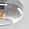 Haikala Deckenleuchte Klar, Rauchfarben, 3-flammig