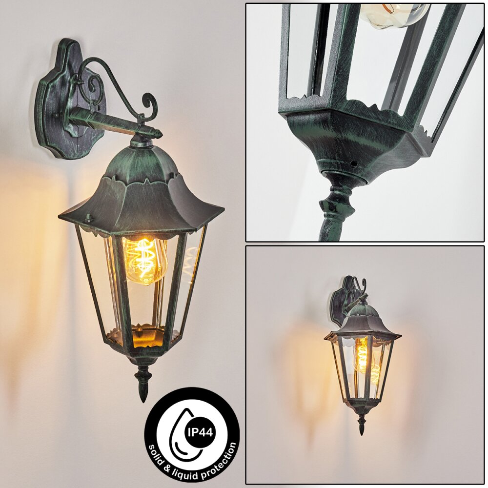 Hongkong Außenwandleuchte Grün, Schwarz, 1-flammig main product photo