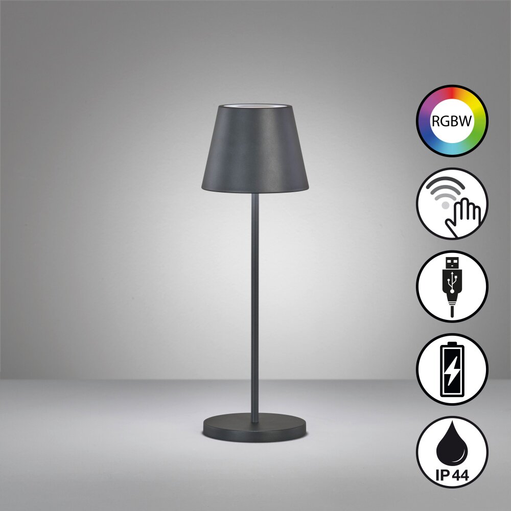 FHL easy Cosenza 2.0 Tischleuchte LED Schwarz, 1-flammig, Farbwechsler main product photo
