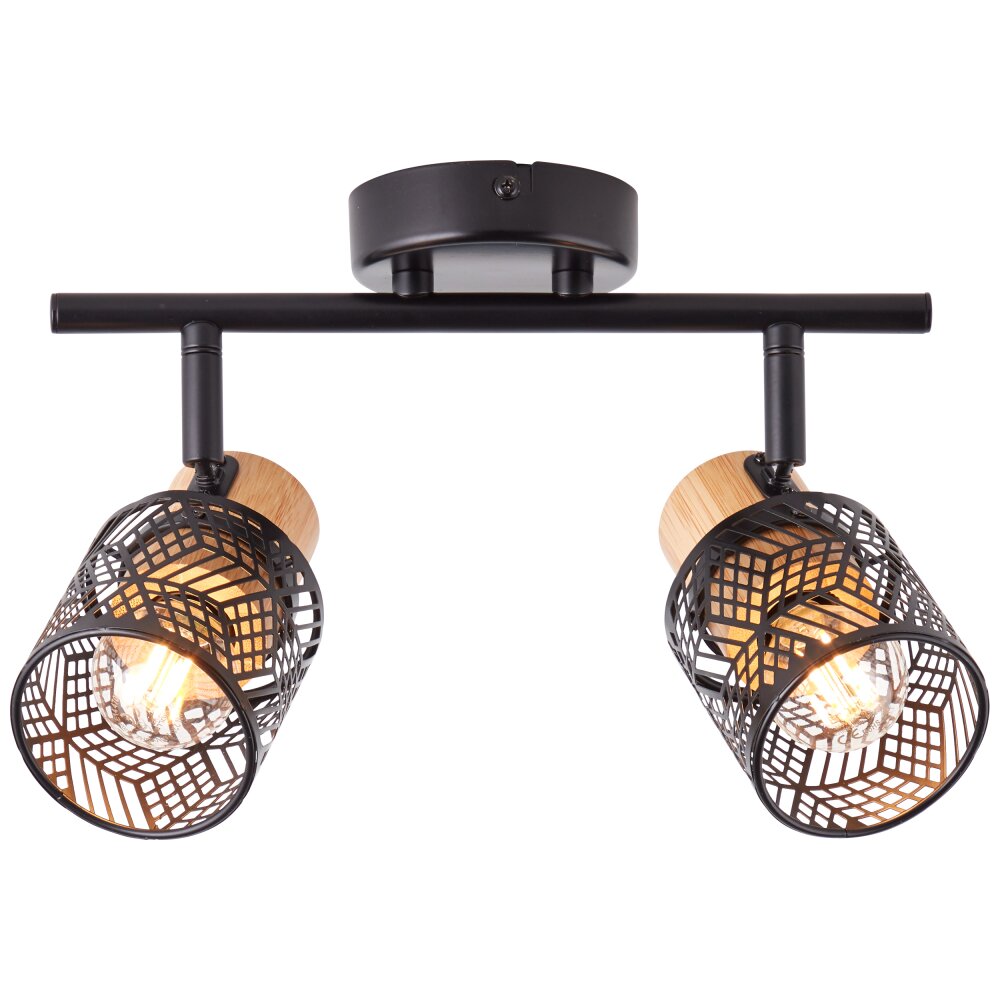 Brilliant Santy Deckenleuchte Schwarz, 2-flammig main product photo