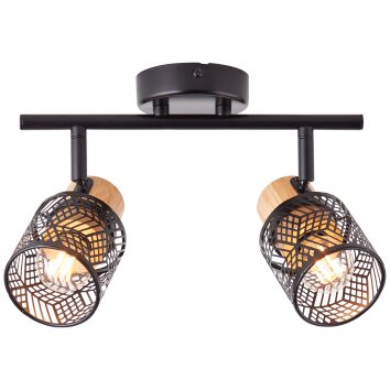 Brilliant Santy Deckenleuchte Schwarz, 2-flammig