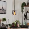Lauden Hängeleuchte Glas 15 cm Chrom, Rauchfarben, 1-flammig