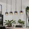 Lauden Hängeleuchte Glas 15 cm Klar, Rauchfarben, 4-flammig