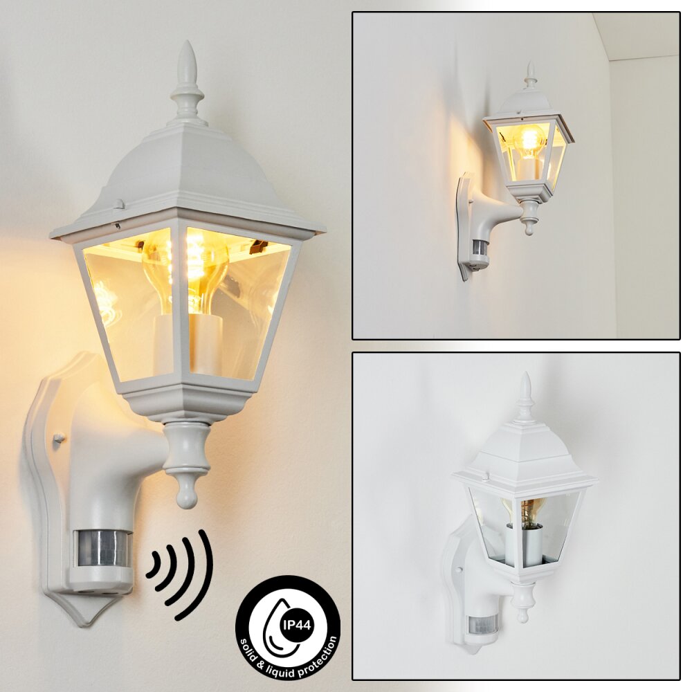 Naofe Außenwandleuchte Weiß, 1-flammig, Bewegungsmelder main product photo