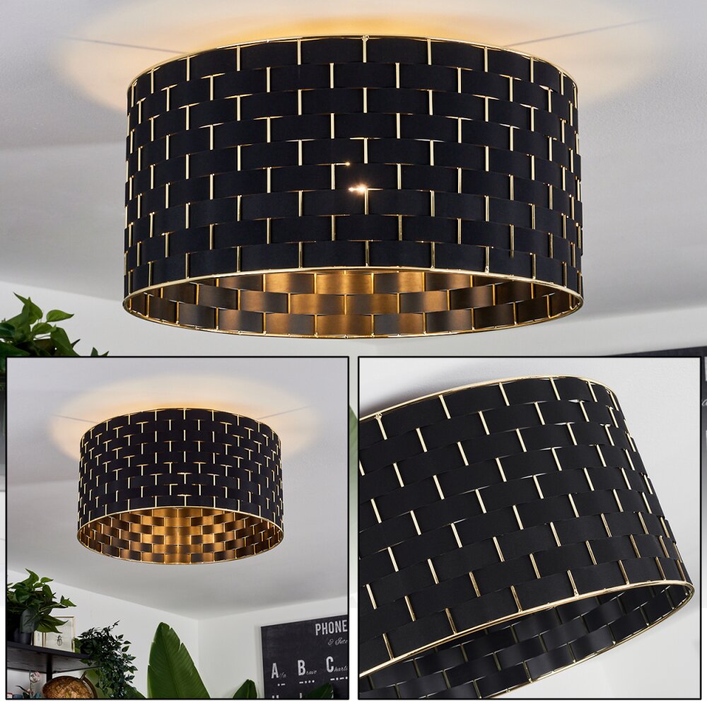 Ubac Deckenleuchte Schwarz, 1-flammig main product photo