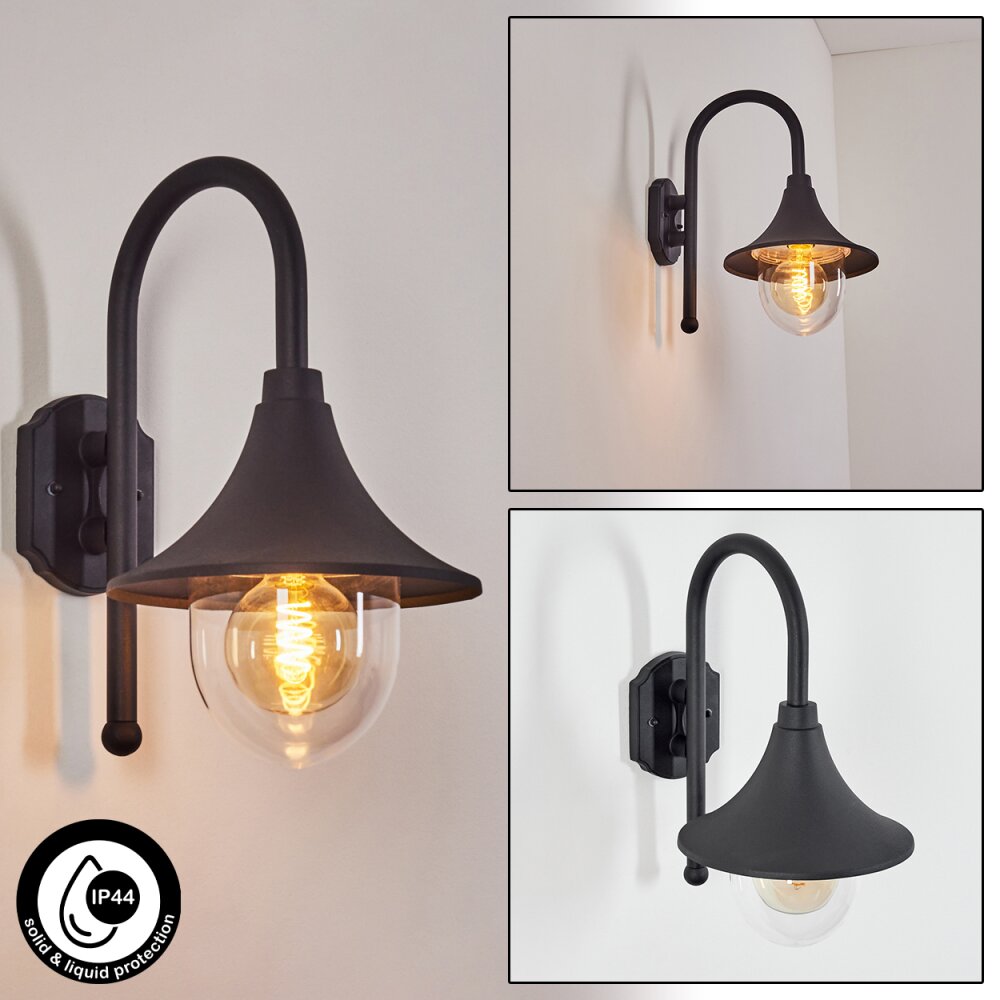 Wissembourg Außenwandleuchte Schwarz, 1-flammig main product photo