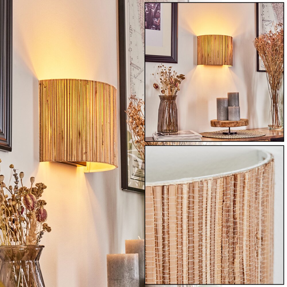 Bongal Wandleuchte Schwarz, 2-flammig main product photo