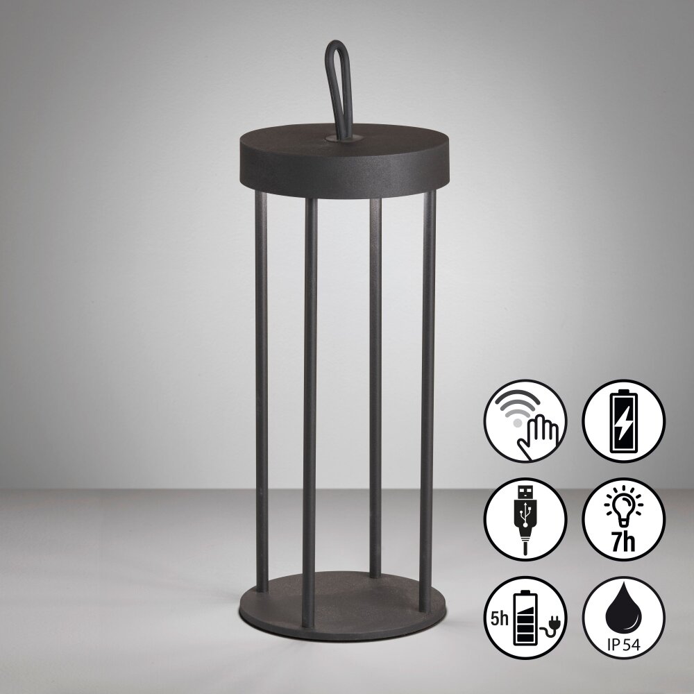 FHL easy Kante Tischleuchte LED Schwarz, 1-flammig main product photo