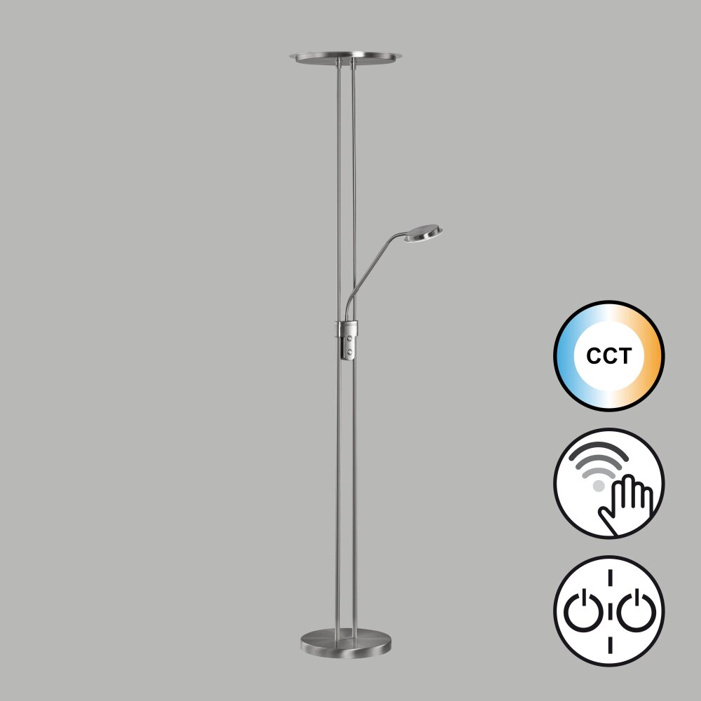 Fischer & Honsel Driva Deckenfluter LED Nickel-Matt, 1-flammig main product photo