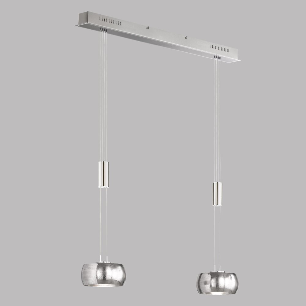 Fischer & Honsel Colette Pendelleuchte LED Nickel-Matt, 2-flammig main product photo