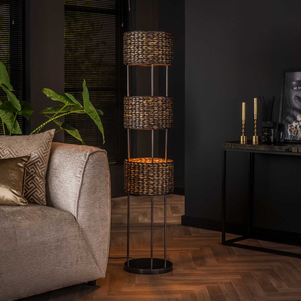 Burgase Stehleuchte Anthrazit, 3-flammig main product photo