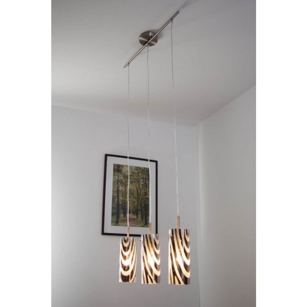 Wofi COLLAGE Pendelleuchte Nickel-Matt, 3-flammig main product photo