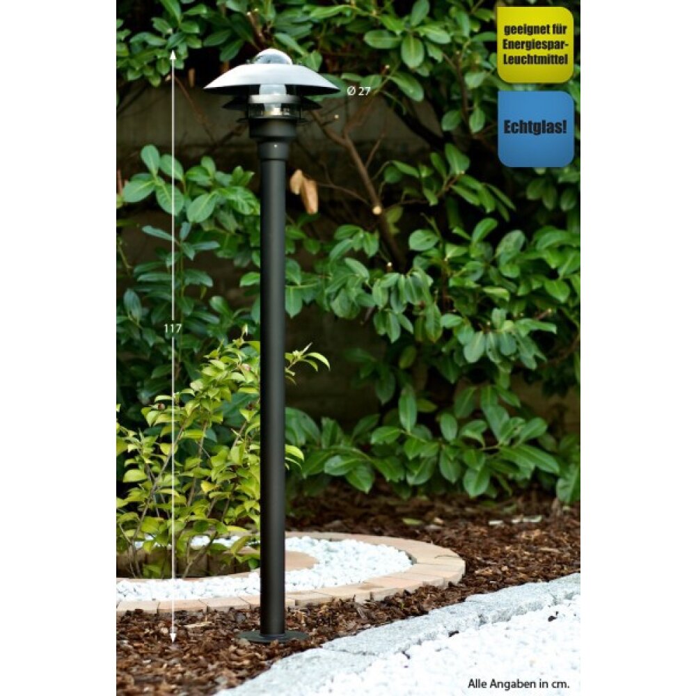 Nordlux Aalborg Wegeleuchte Schwarz, 1-flammig main product photo