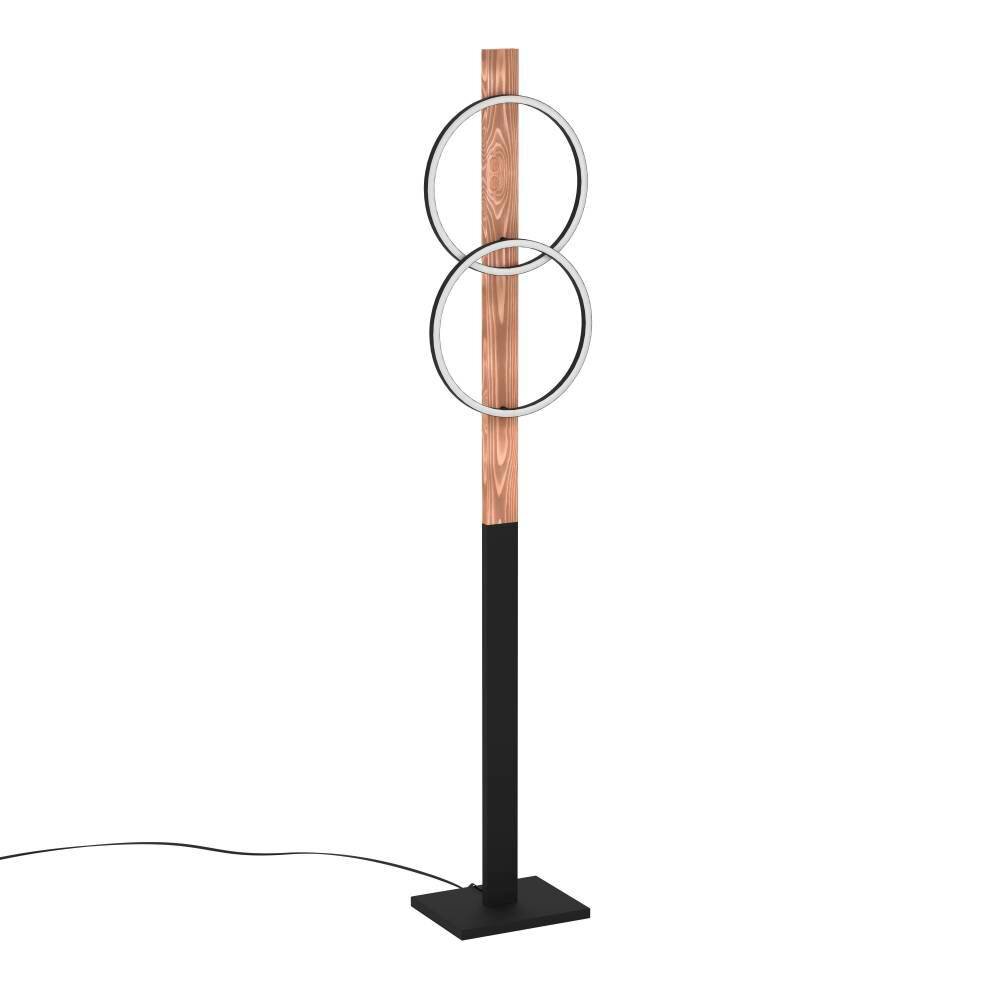 Eglo BOYAL Stehleuchte LED Naturfarben, Schwarz, 2-flammig main product photo