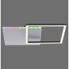 Leuchten Direkt RENDA Deckenleuchte LED Silber, 2-flammig, Fernbedienung, Farbwechsler