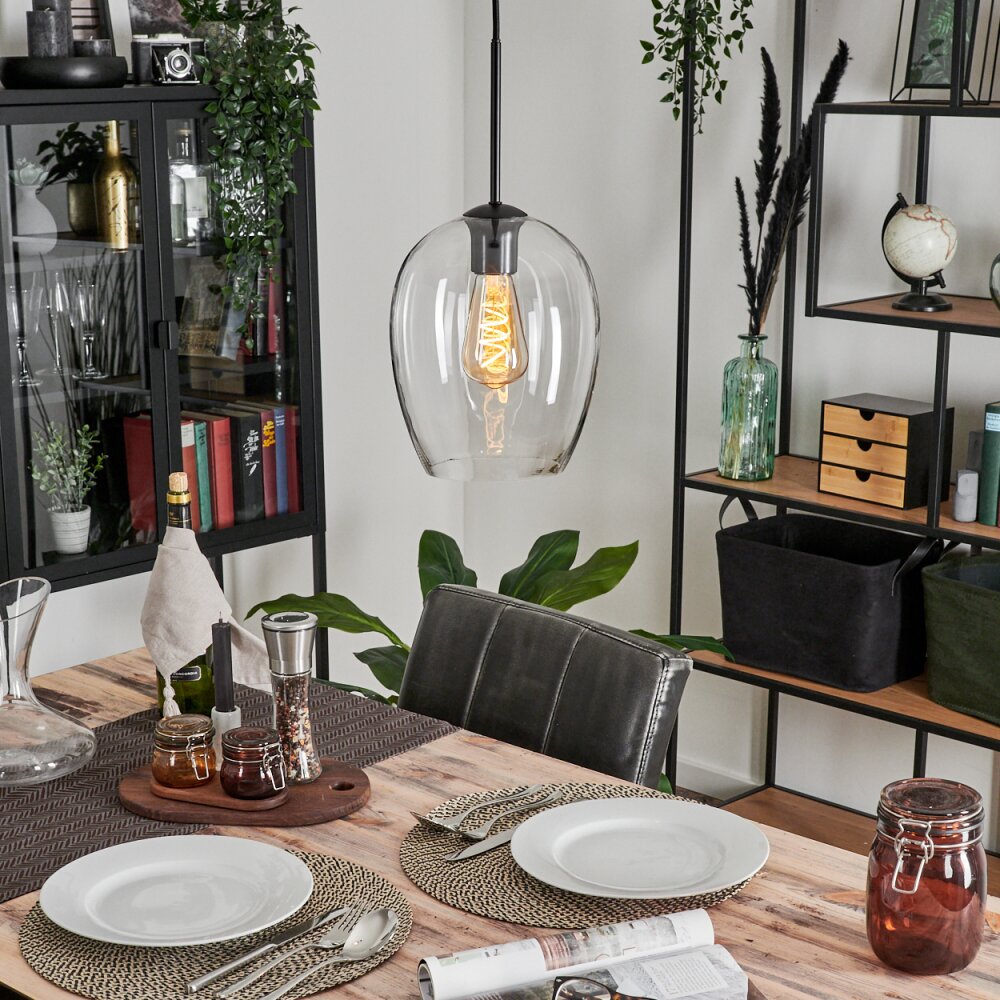 Vevino Hängeleuchte Glas 20cm Klar, 1-flammig main product photo