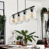Lauden Pendelleuchte Glas 20cm Klar, 4-flammig