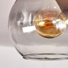 Montgomery Deckenleuchte Glas 15cm Schwarz, 3-flammig