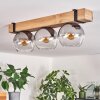 Montgomery Deckenleuchte Glas 15cm Schwarz, 3-flammig