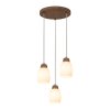 Nacimiento Pendelleuchte Holz hell, 3-flammig