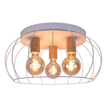 Orosmayo Deckenleuchte Holz hell, 3-flammig