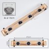 Montgomery Deckenleuchte Glas 15cm Naturfarben, Schwarz, 4-flammig