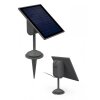 Lutec SUN CONNEC MINIS Set aus 2 x Leuchte und 1 x Solarpanel LED Chrom, Schwarz, 3-flammig