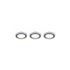Trio ARGUS Einbauleuchte 3er Set LED Chrom, 6-flammig, Fernbedienung, Farbwechsler