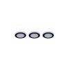 Trio ARGUS Einbauleuchte 3er Set LED Schwarz, 6-flammig, Fernbedienung, Farbwechsler